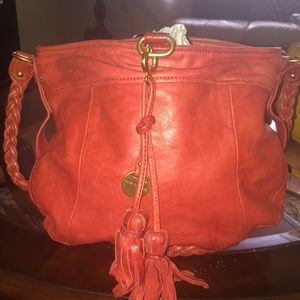 Red juicy shoulder bag